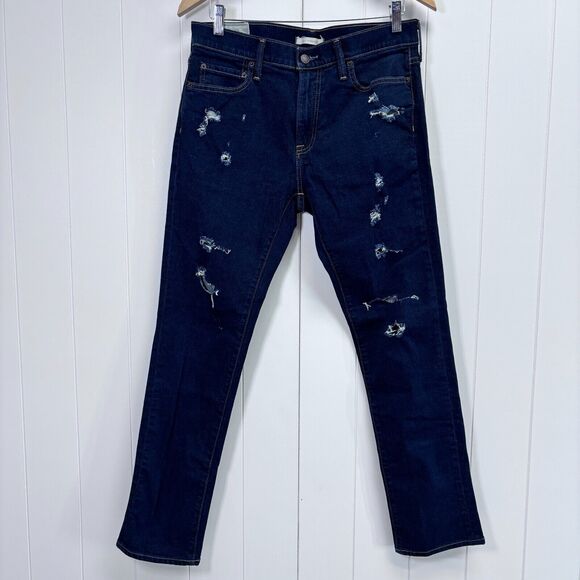 Abercrombie & Fitch Mens Distressed Rocker Metal Skinny Jeans Size 32x30 Casual - Picture 1 of 9